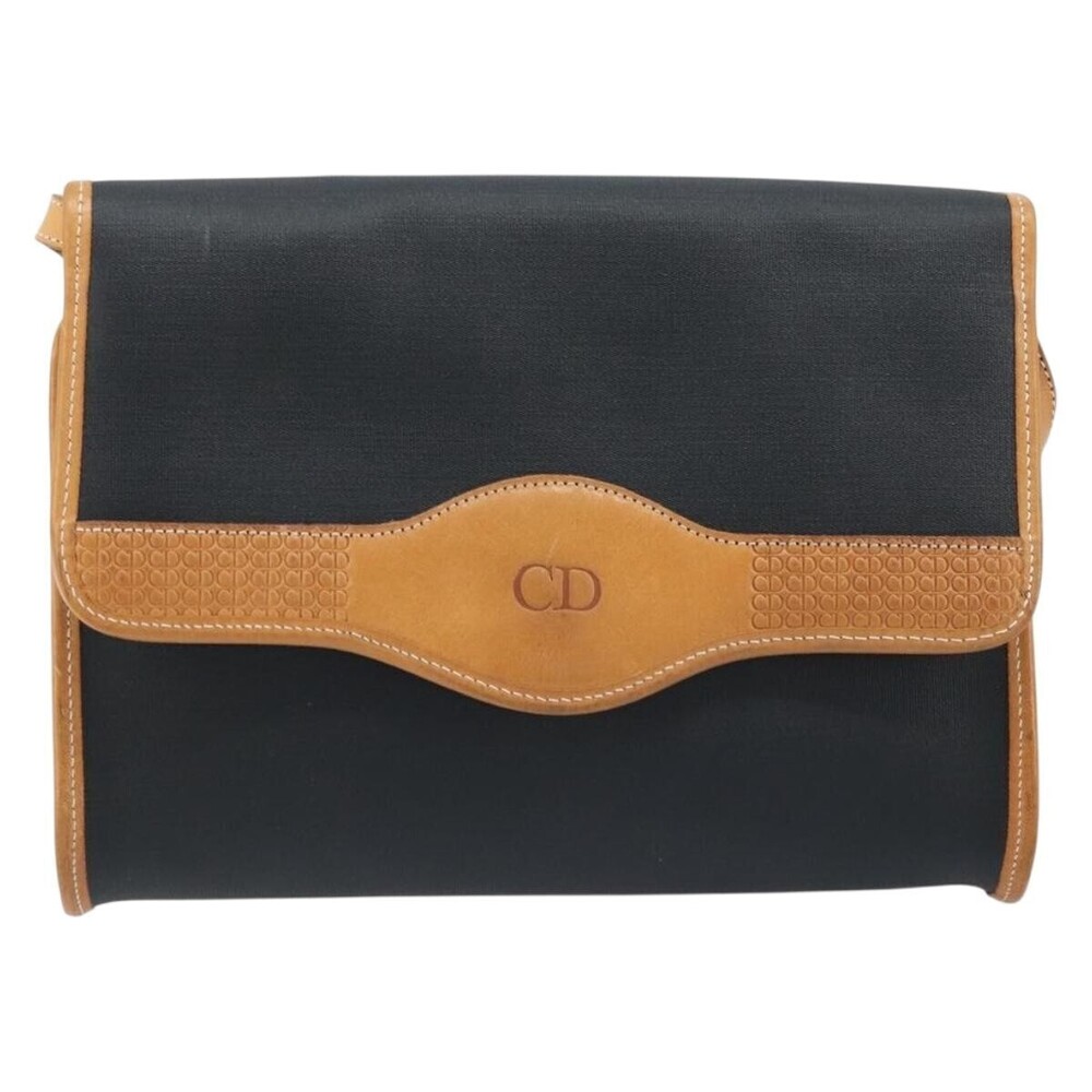 Christian Dior CD Shoulder bag Canvas and Leather